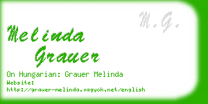 melinda grauer business card